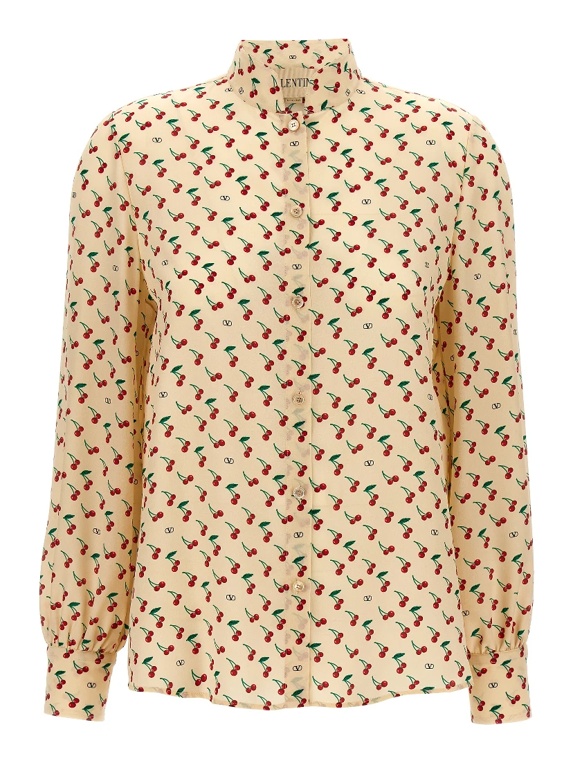 Beige Silk Blouse