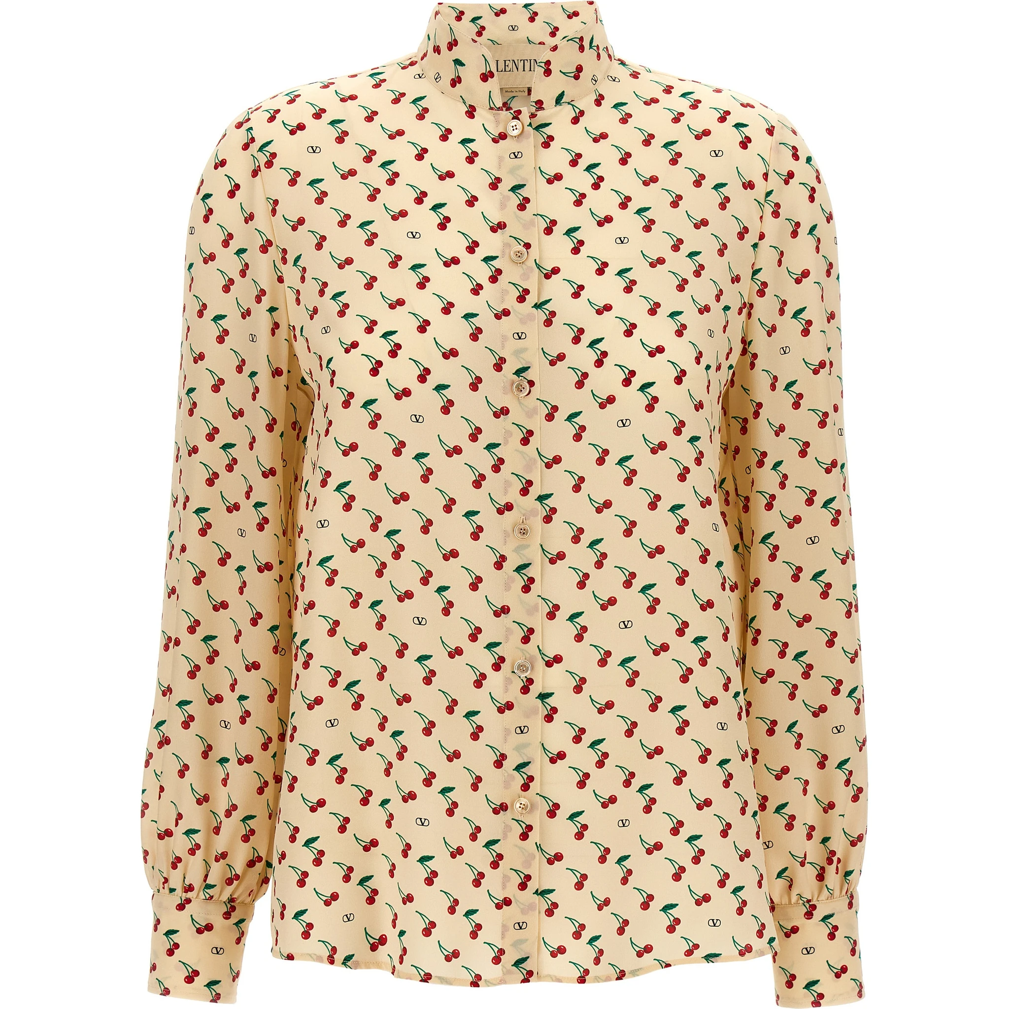Beige Silk Blouse