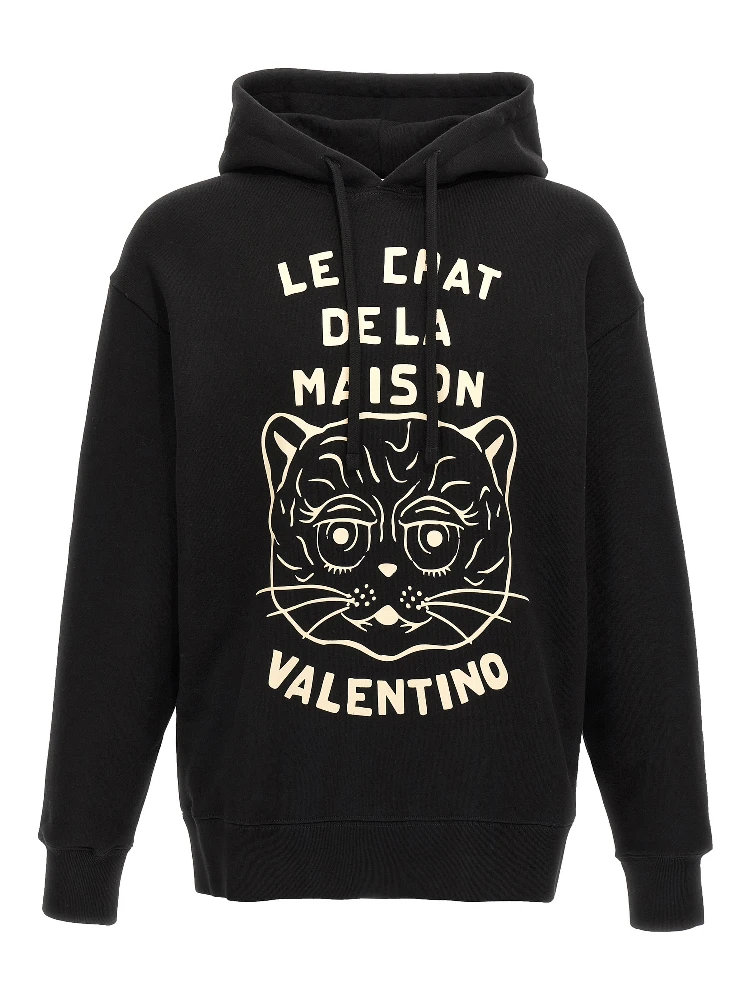 Black Cotton Sweatshirt