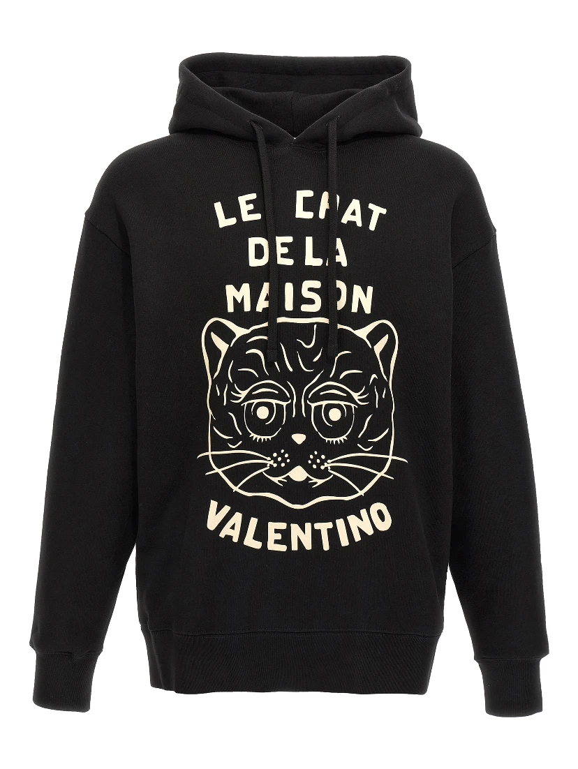 Black Cotton Sweatshirt