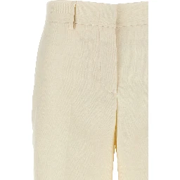 White Wool Dress Pants
