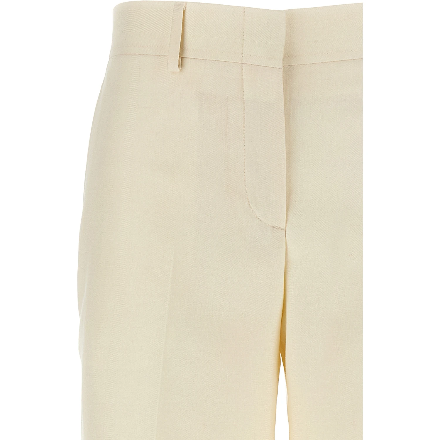 White Wool Dress Pants