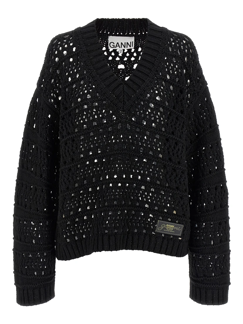Black Cotton Cardigan