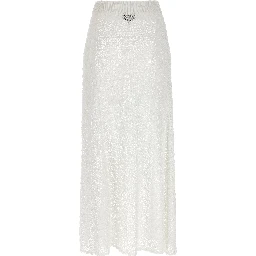White Polyamide Mini Skirt