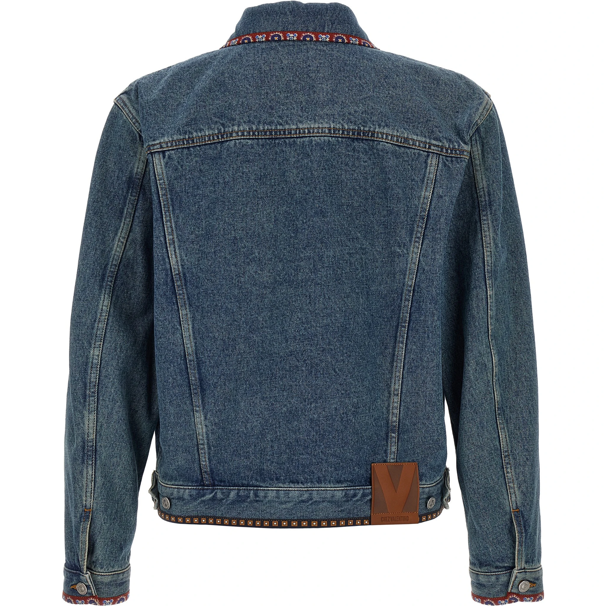 Blue Polyamide Denim Jacket