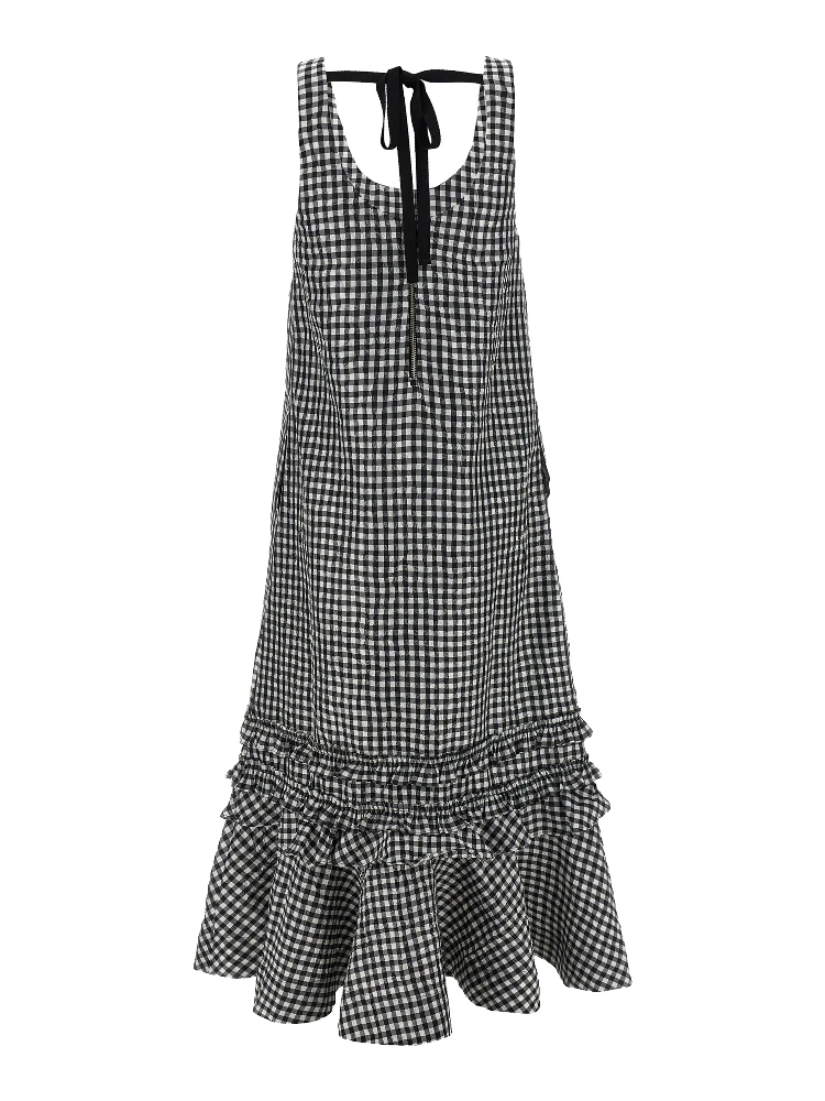 Black Polyester Midi Dress alternative