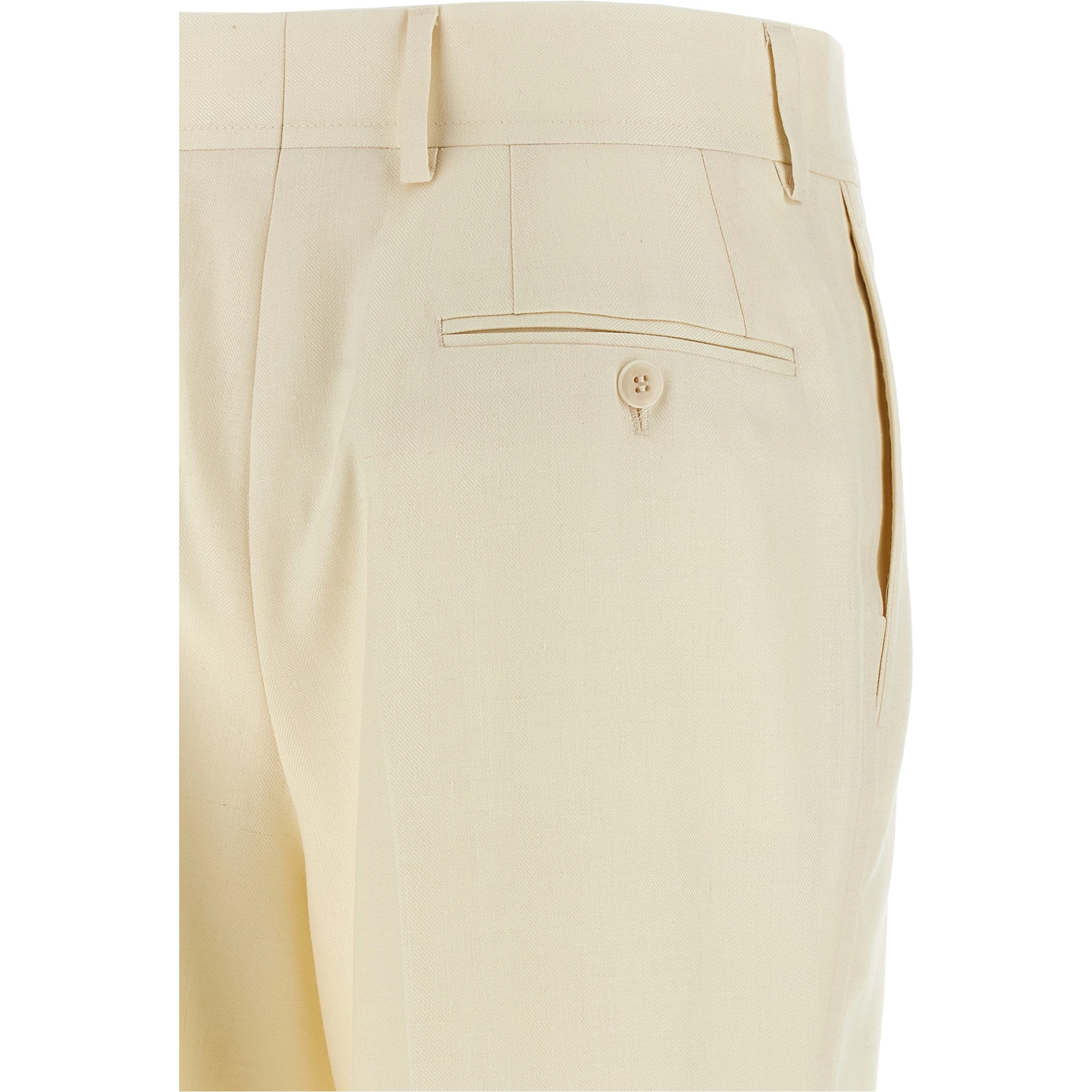 White Wool Dress Pants