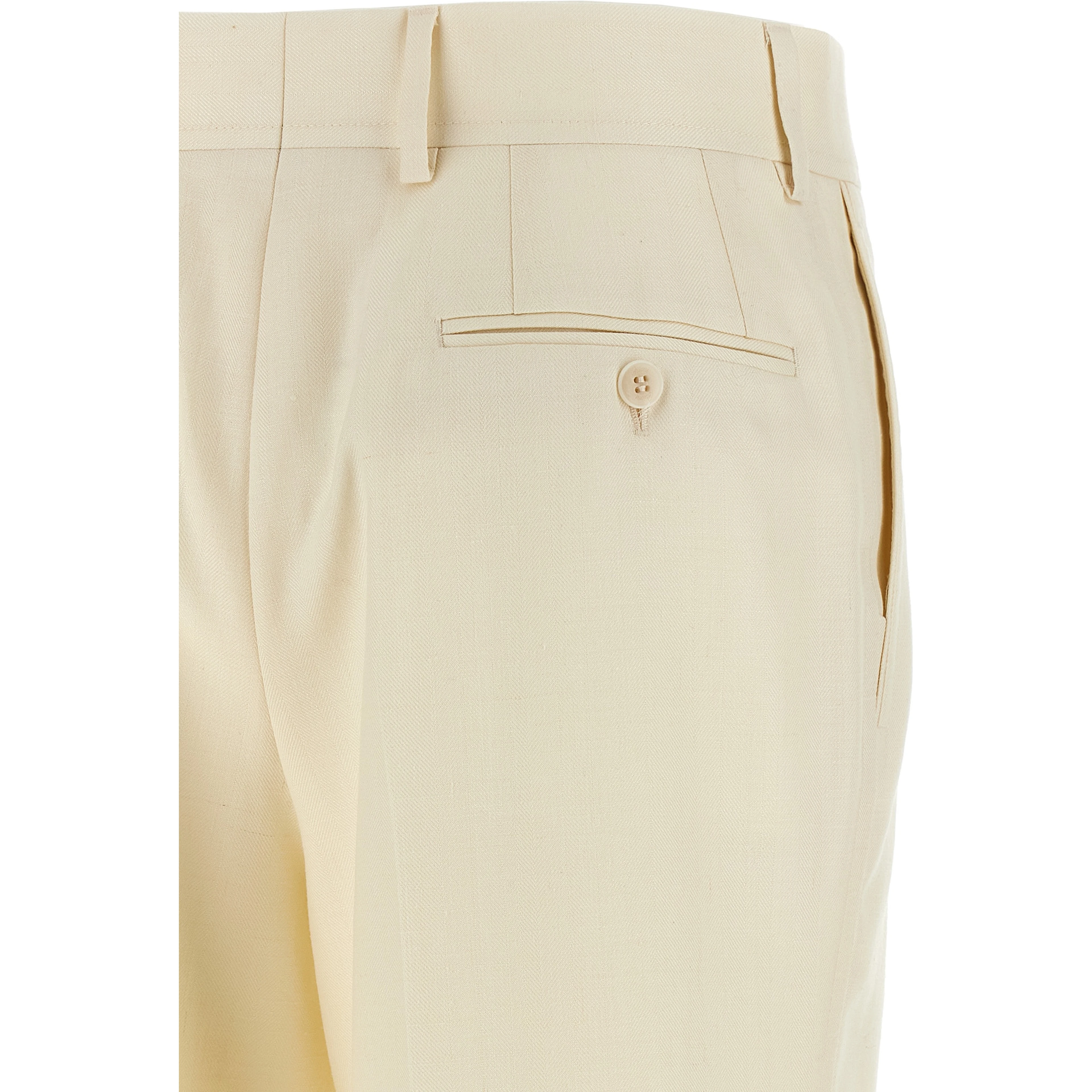 White Wool Dress Pants