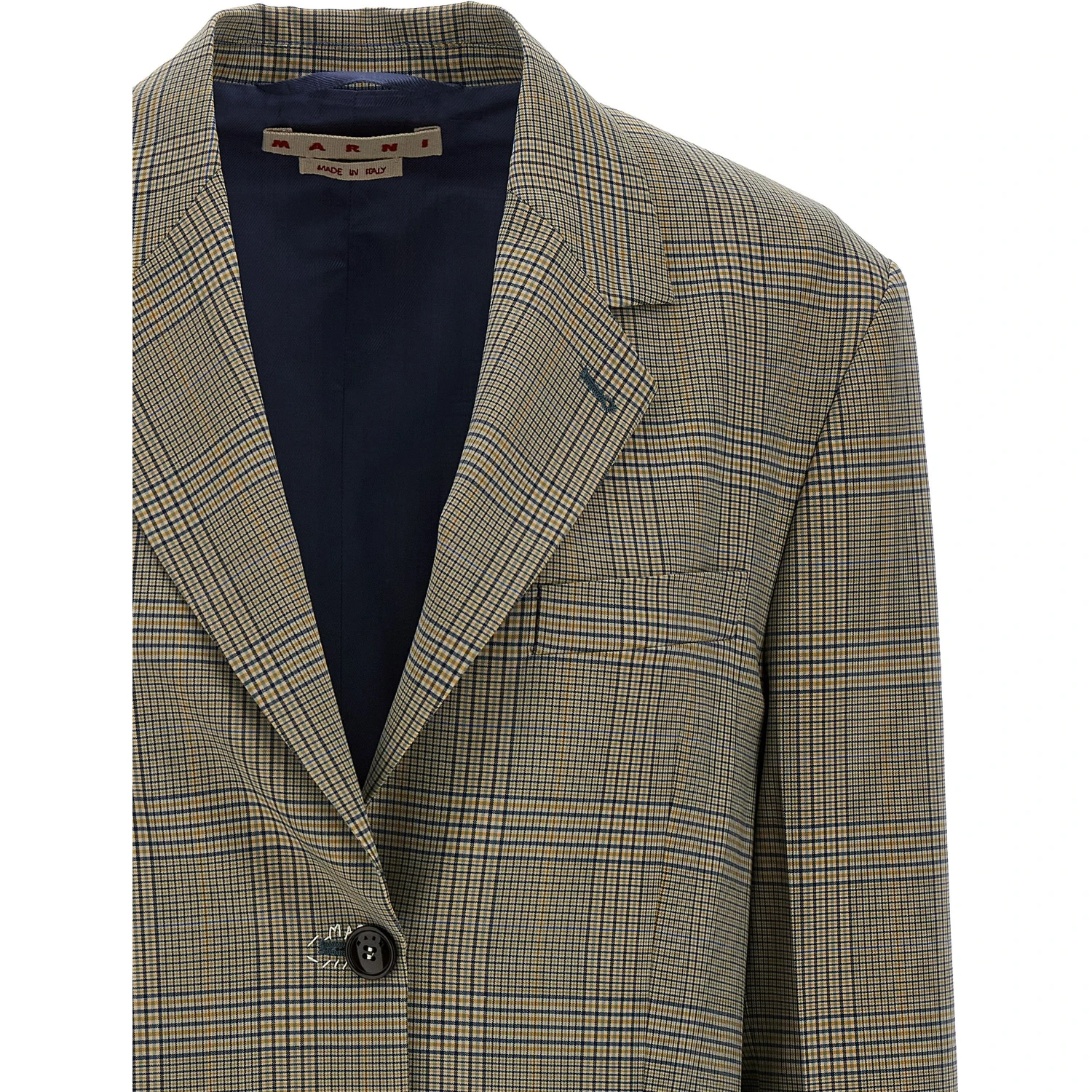 Multicolor Polyester Blazer