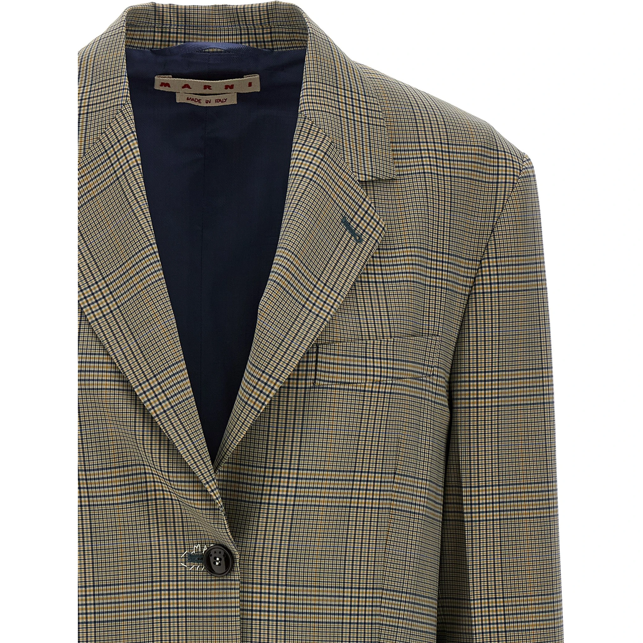 Multicolor Polyester Blazer