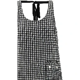 Black Polyester Midi Dress