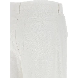 White Cotton High-Waisted Jean