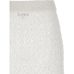 White Polyamide Mini Skirt