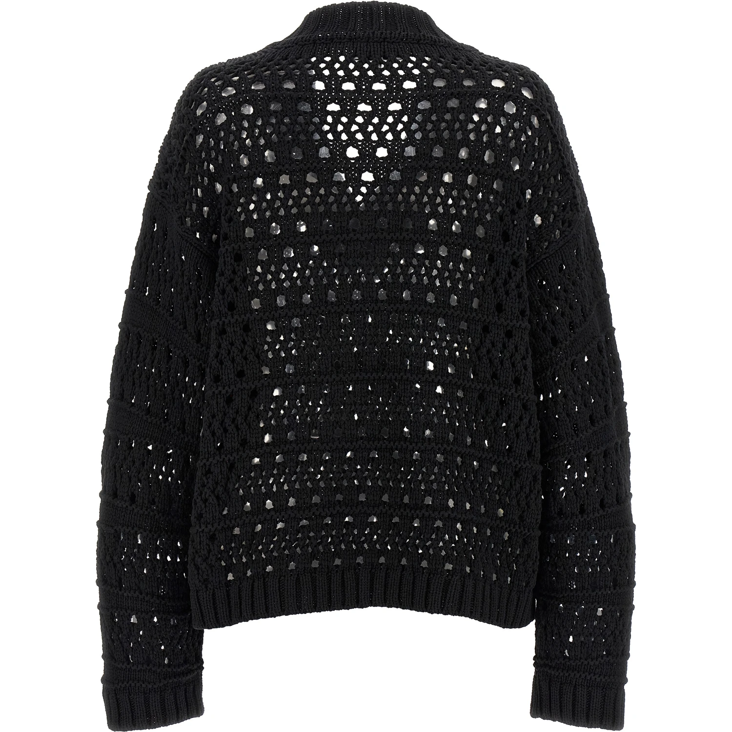 Black Cotton Cardigan