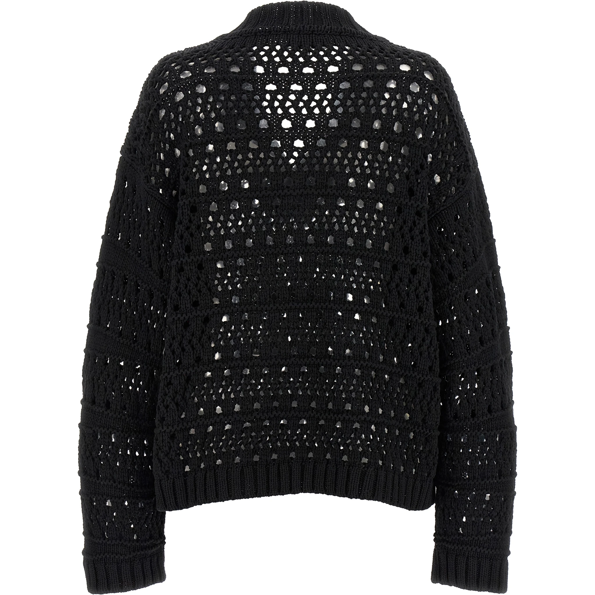 Black Cotton Cardigan