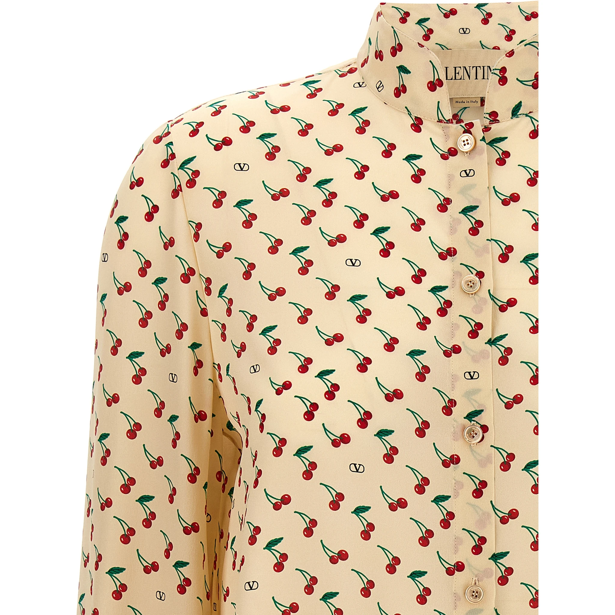 Beige Silk Blouse