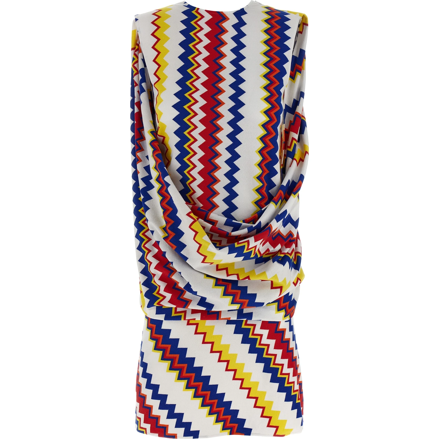 Multicolor Viscose Short Dress