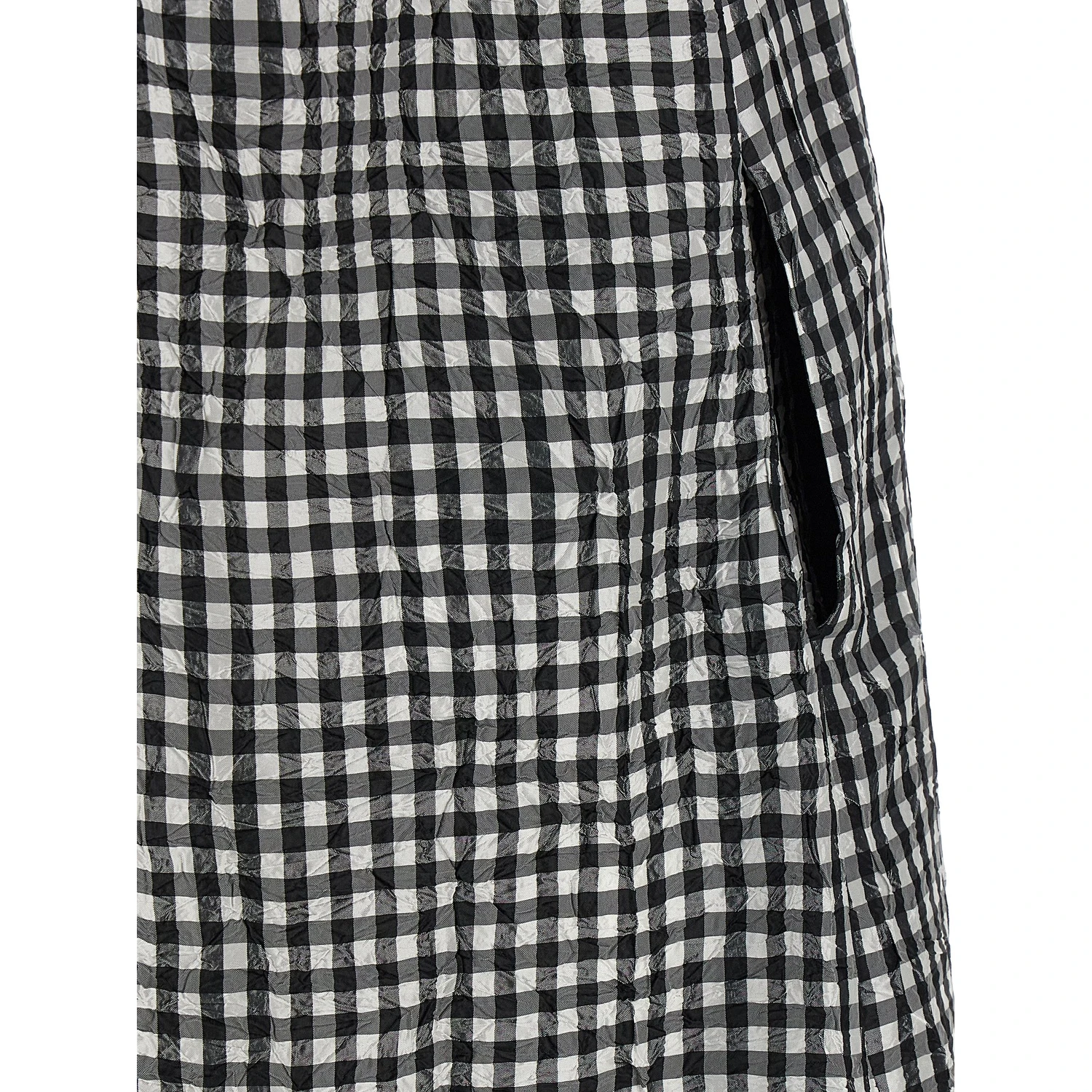 Black Polyester Midi Dress