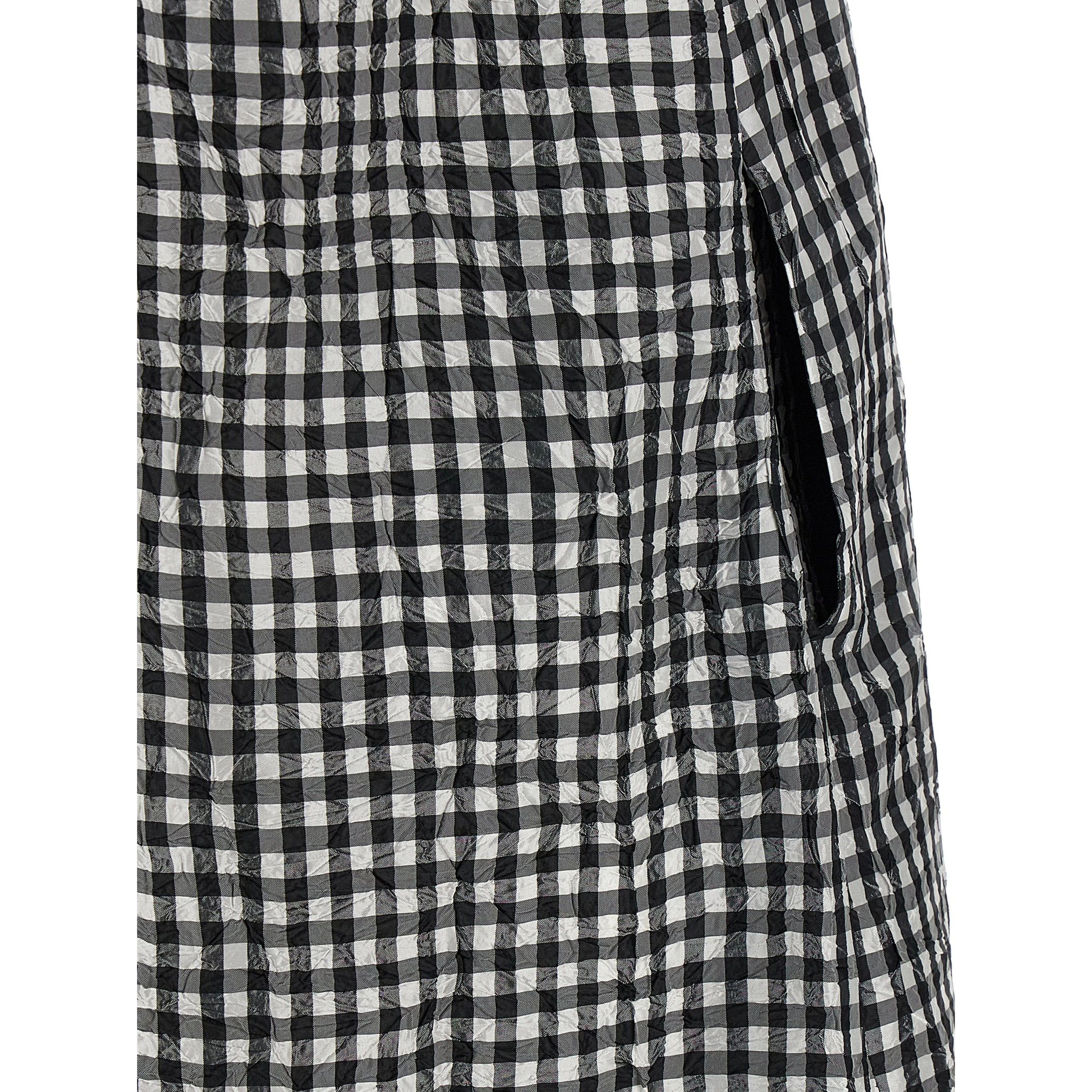 Black Polyester Midi Dress