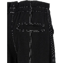 Black Viscose Casual Pants