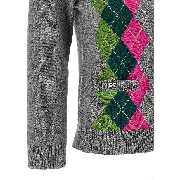 Gray Merino Wool Cardigan