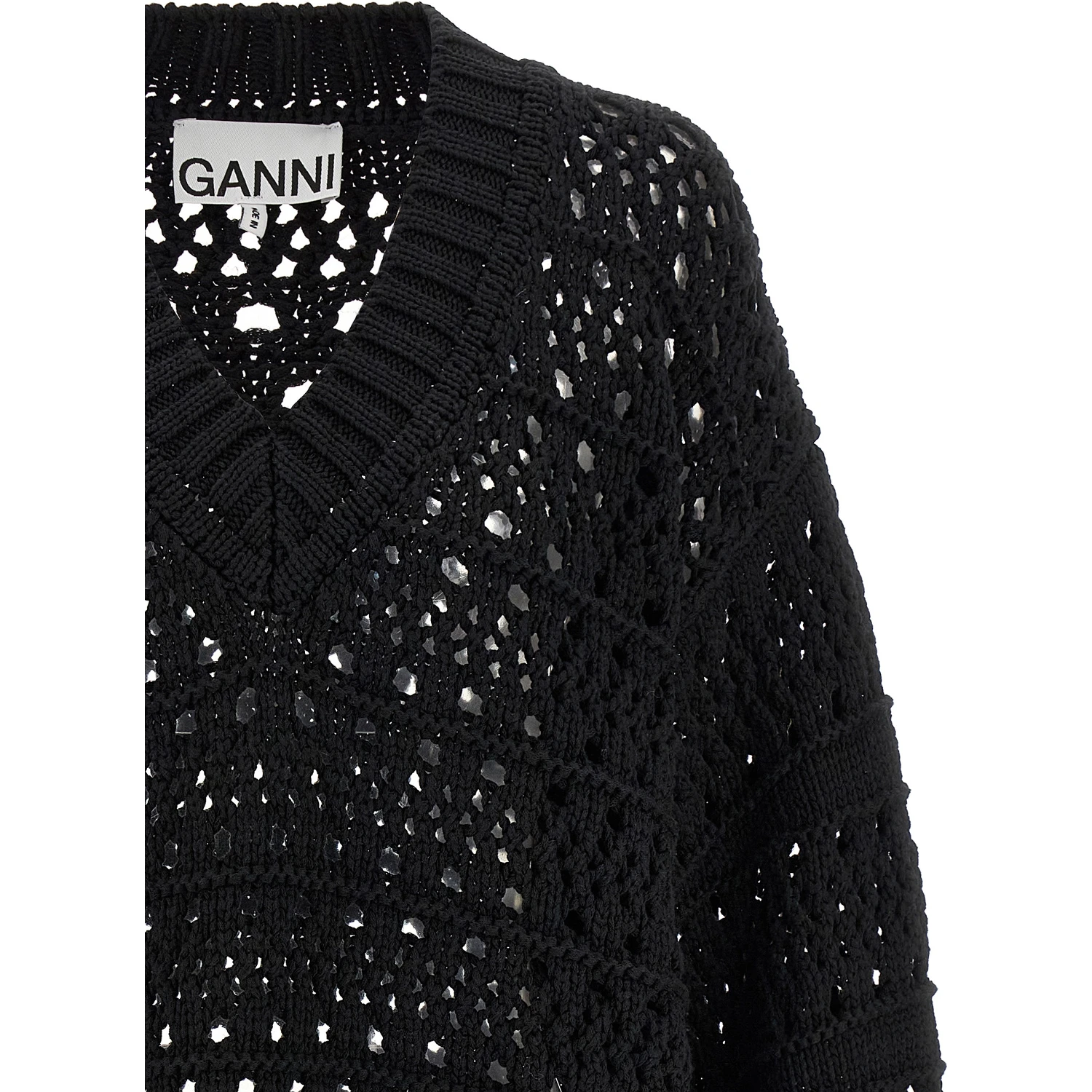 Black Cotton Cardigan