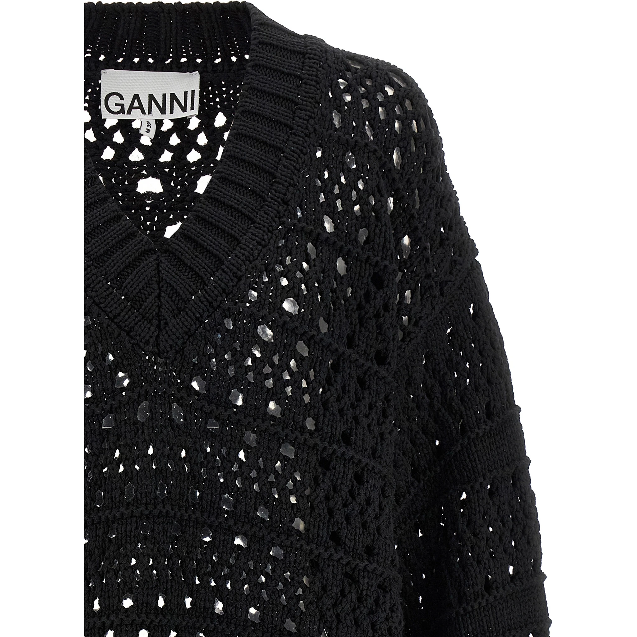 Black Cotton Cardigan