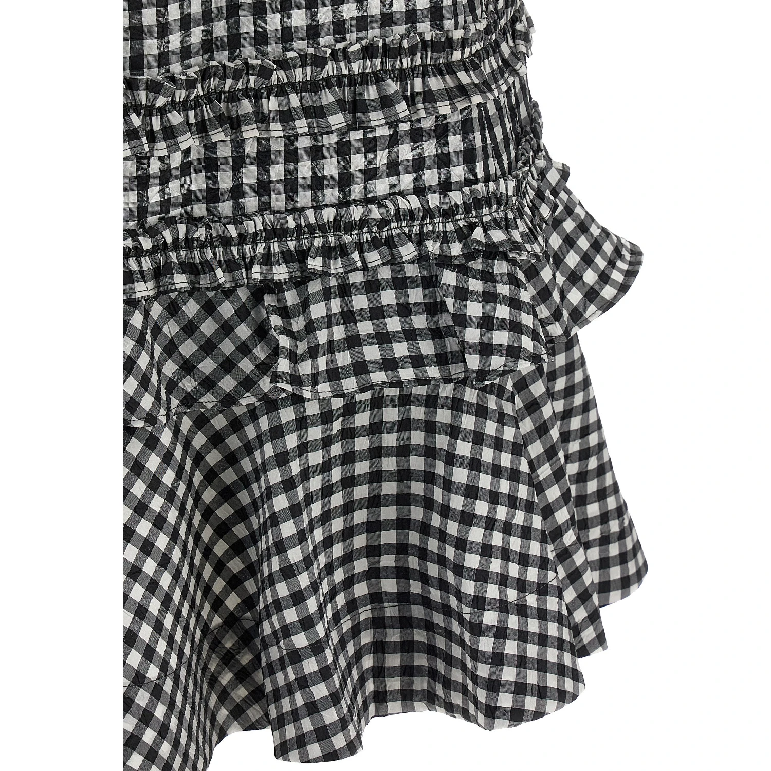 Bicolor Polyester Short Dress