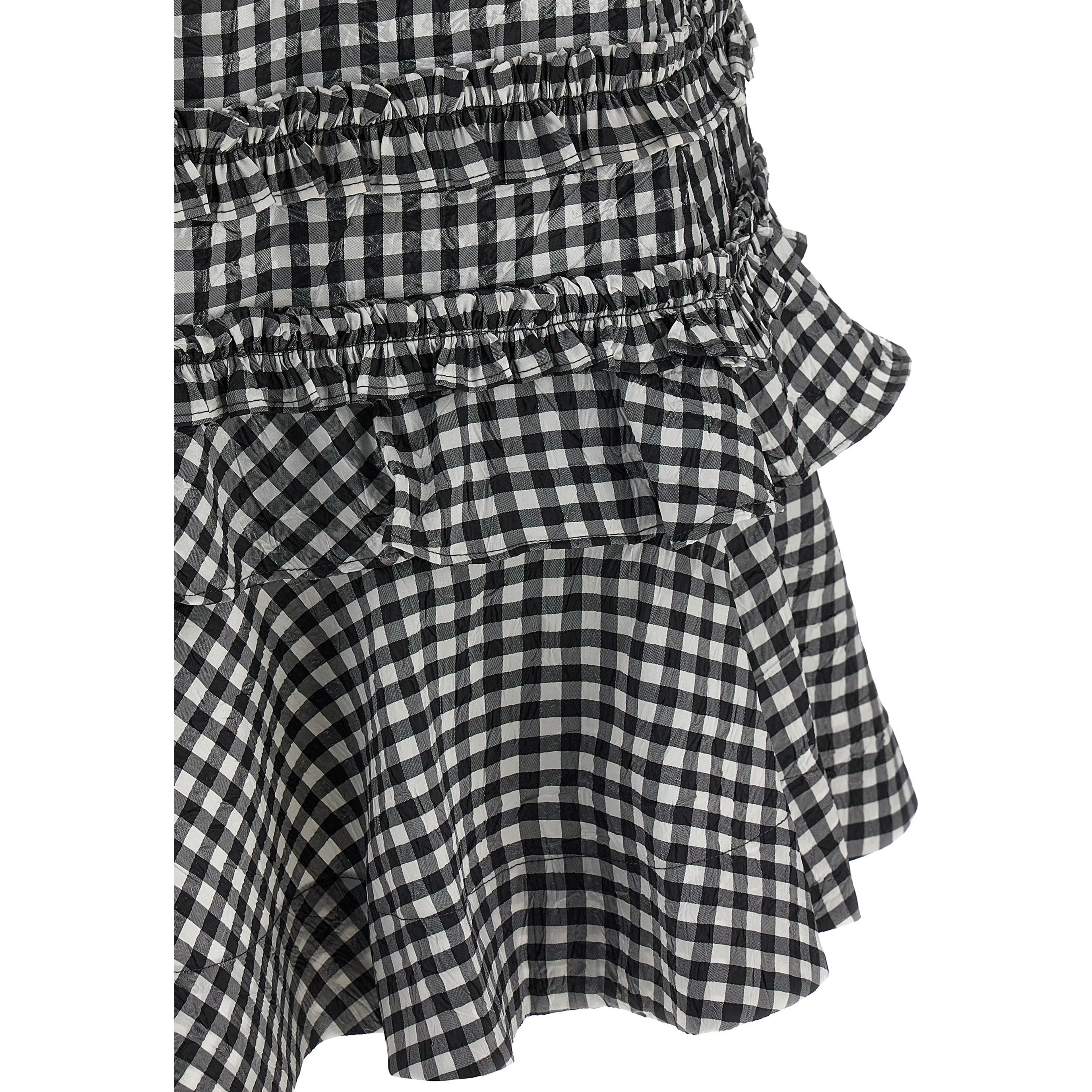 Bicolor Polyester Short Dress