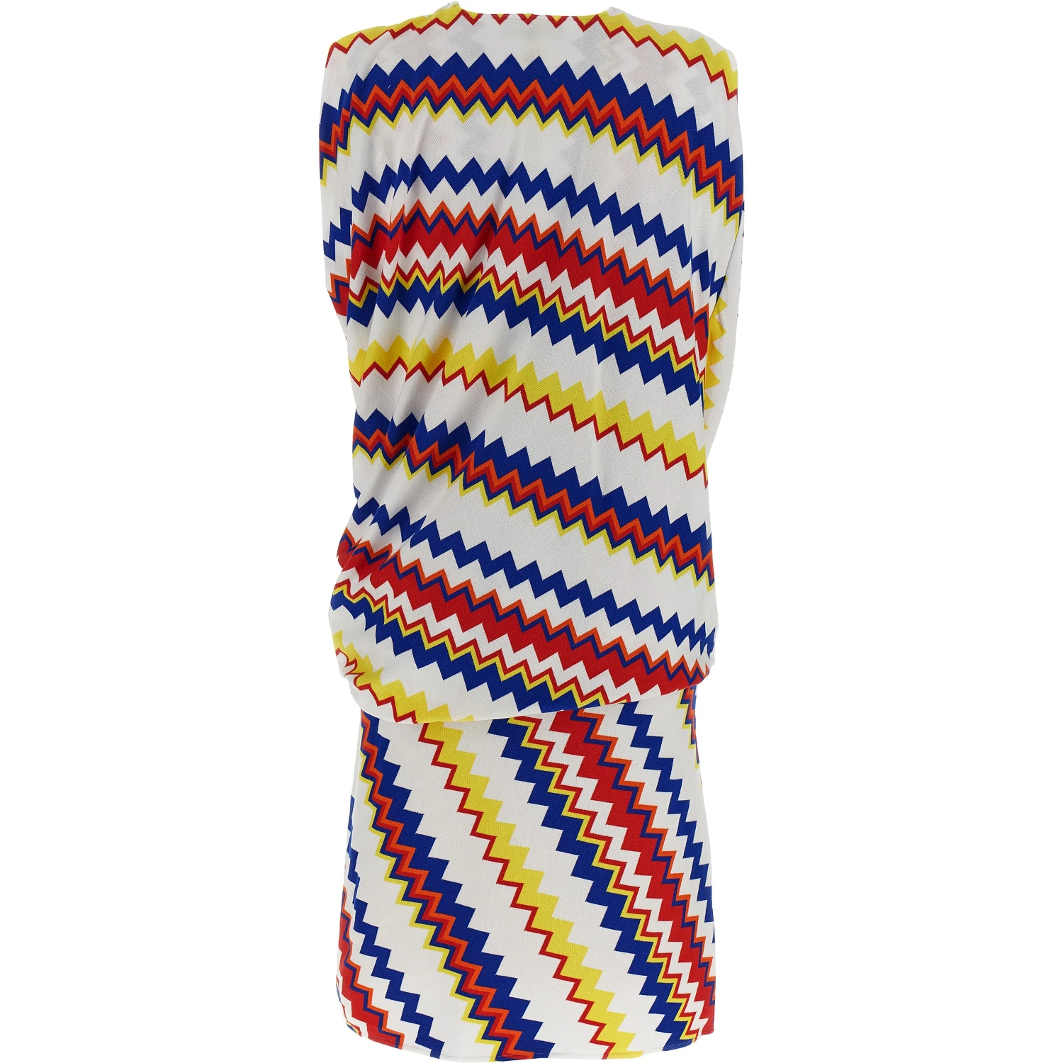 Multicolor Viscose Short Dress