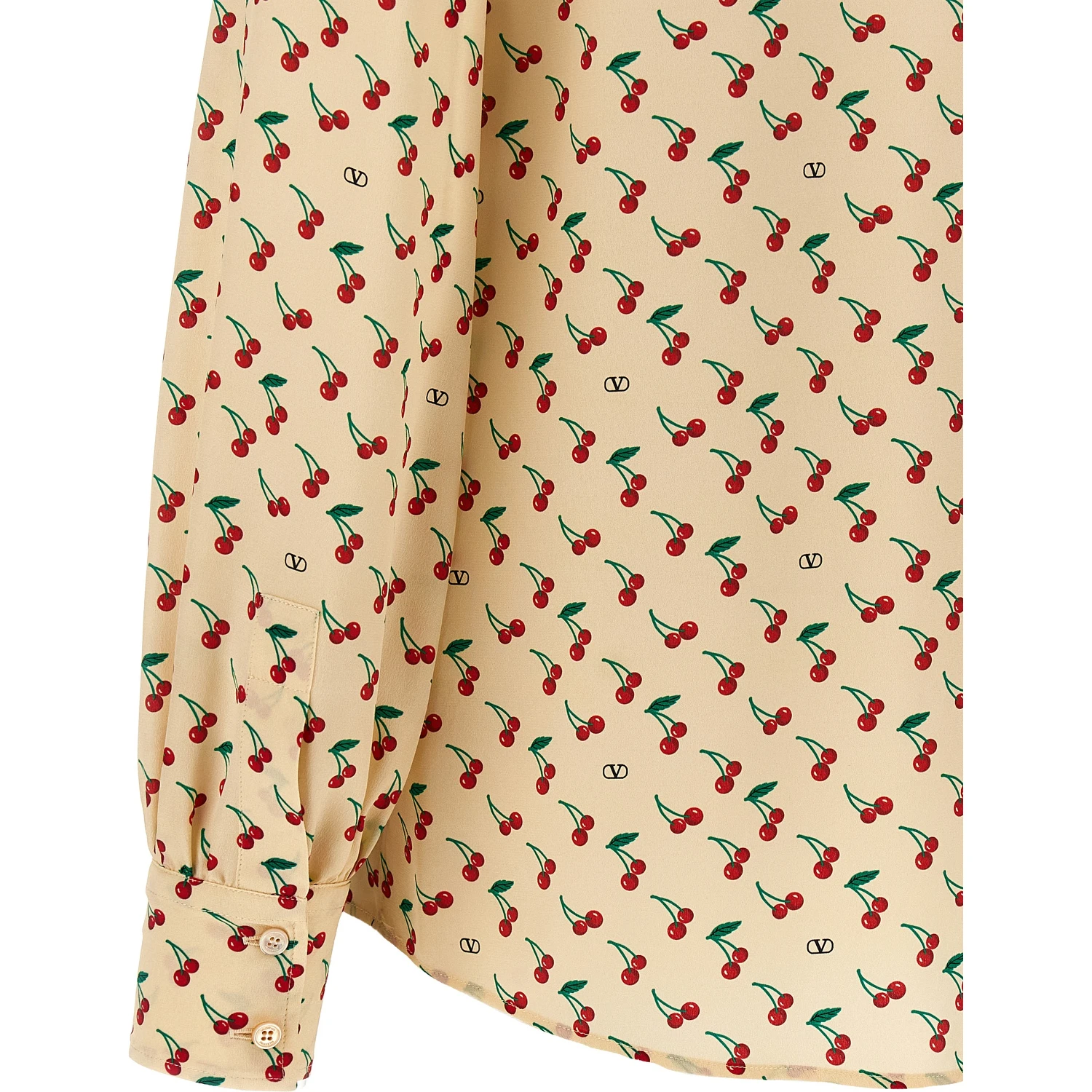 Beige Silk Blouse
