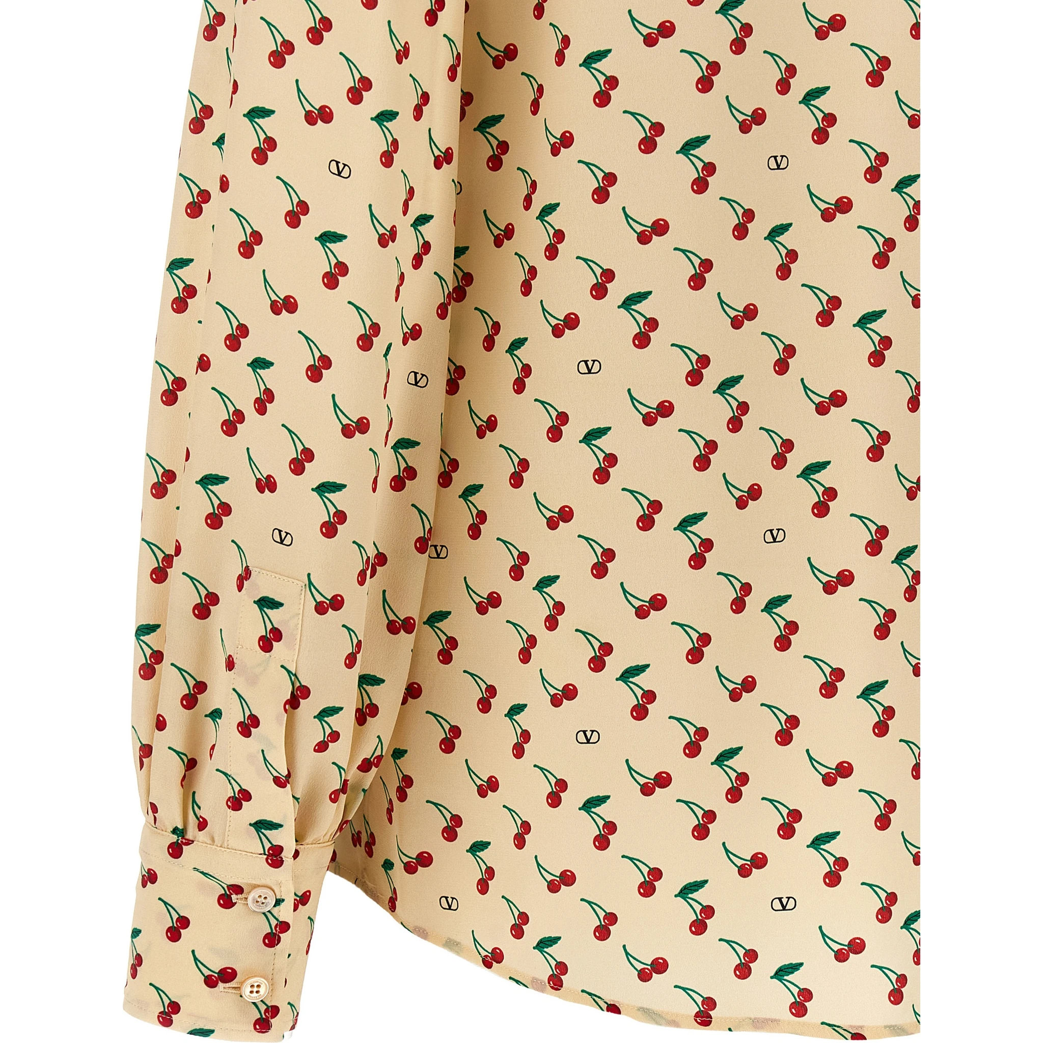 Beige Silk Blouse