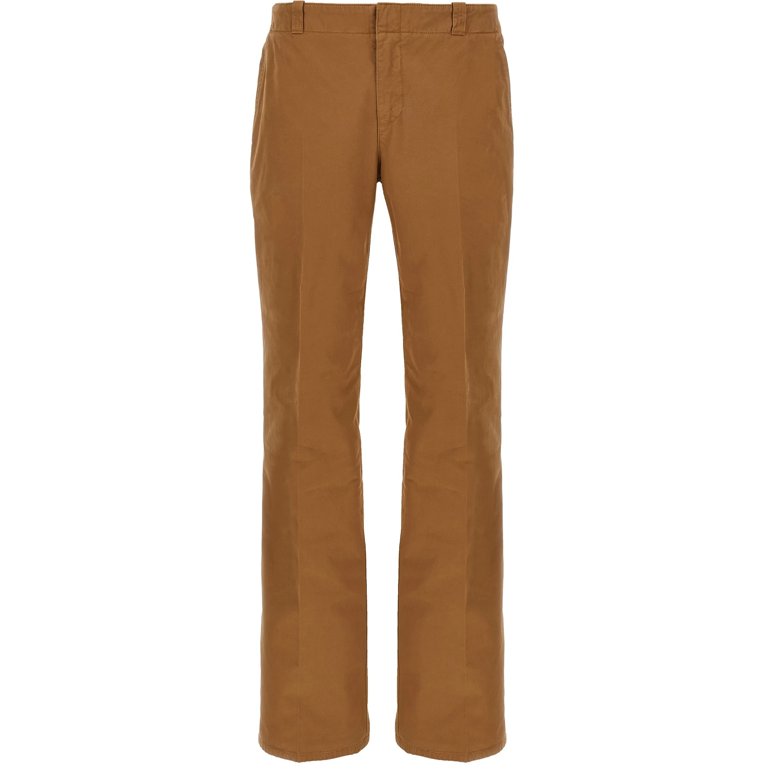 Brown Cotton Chino Pants
