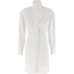 White Cotton Midi Dress