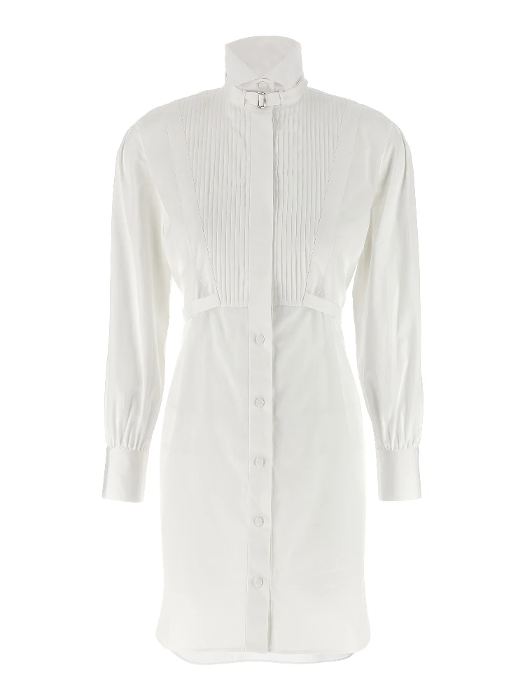 White Cotton Midi Dress