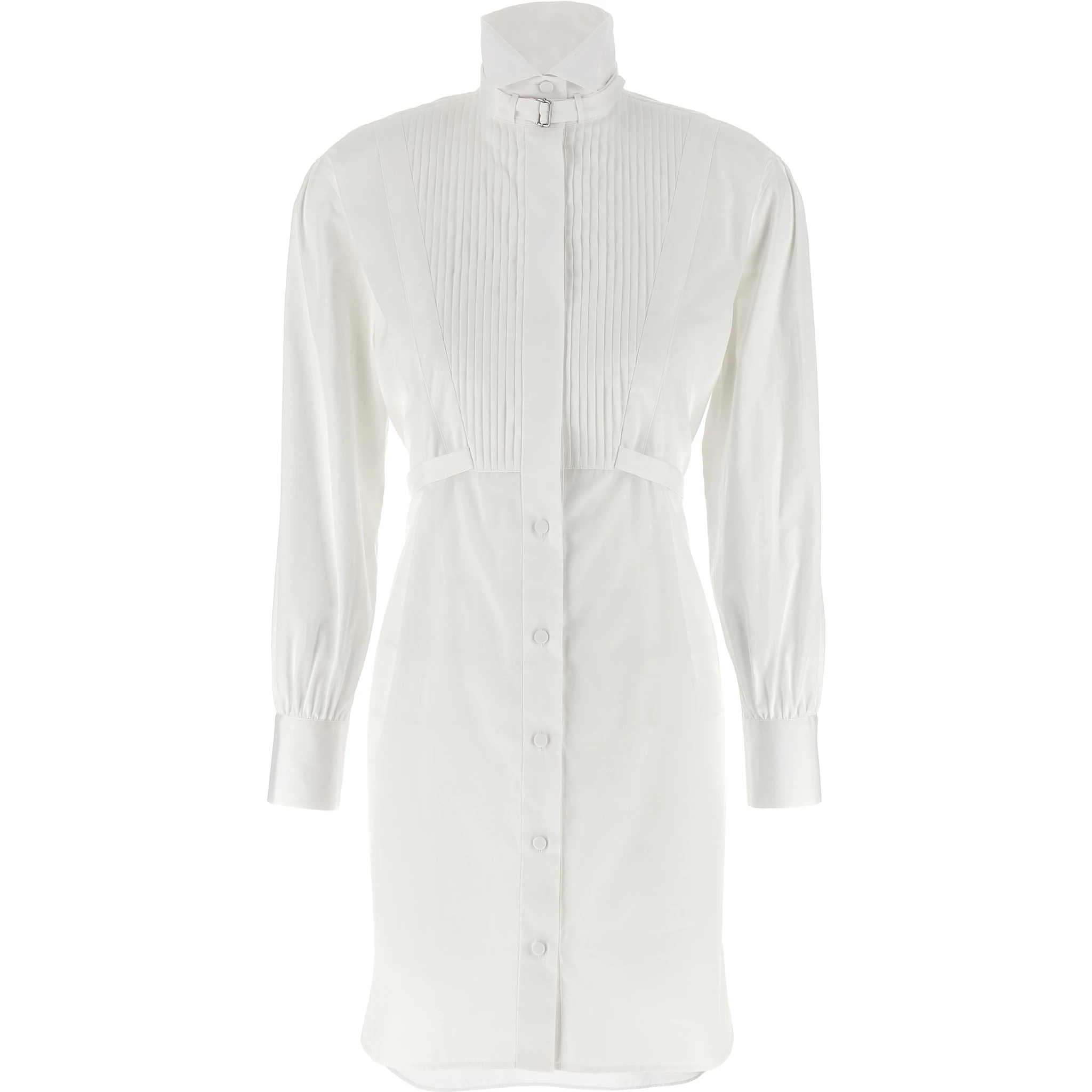 White Cotton Midi Dress