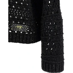 Black Cotton Cardigan