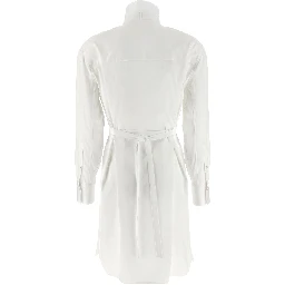 White Cotton Midi Dress