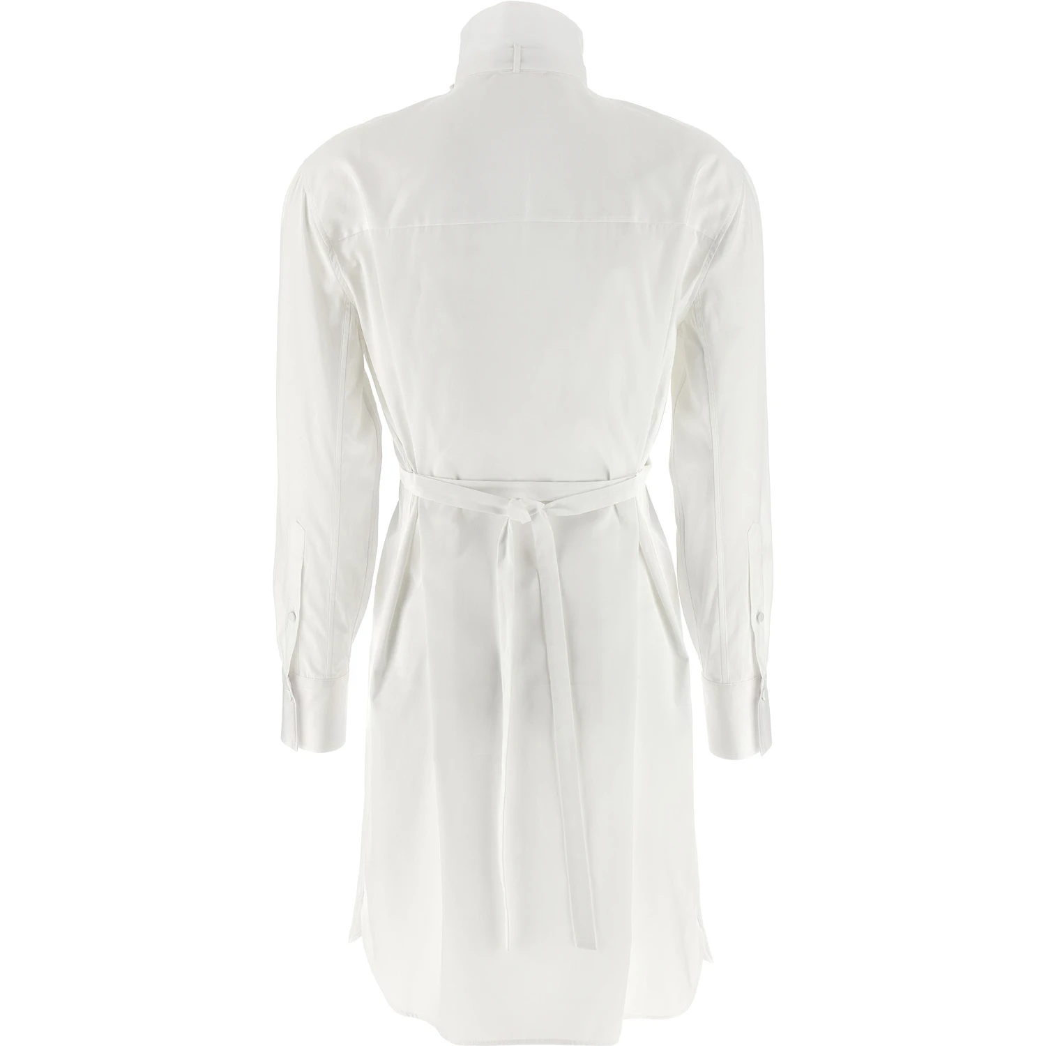 White Cotton Midi Dress