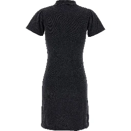 Black Cotton Short Dress