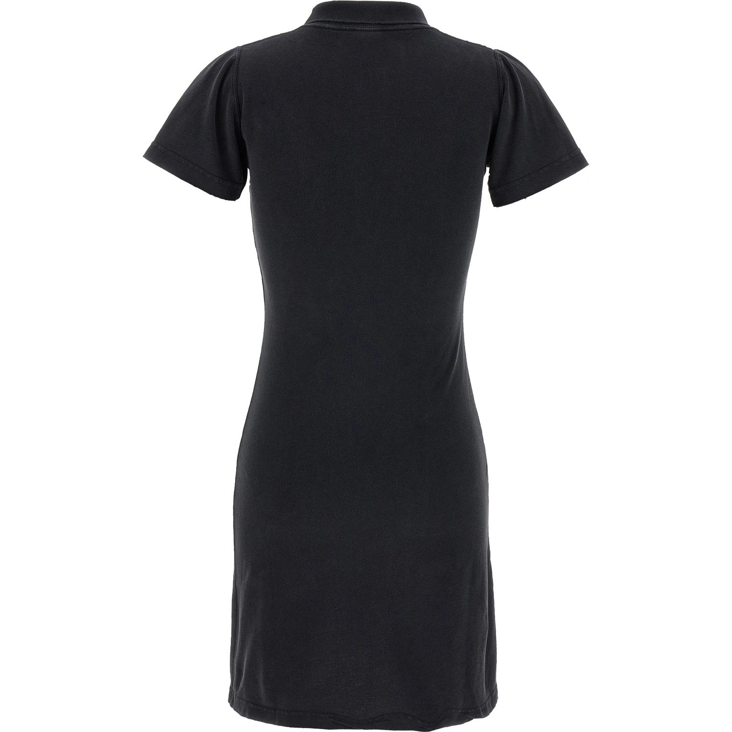 Black Cotton Short Dress