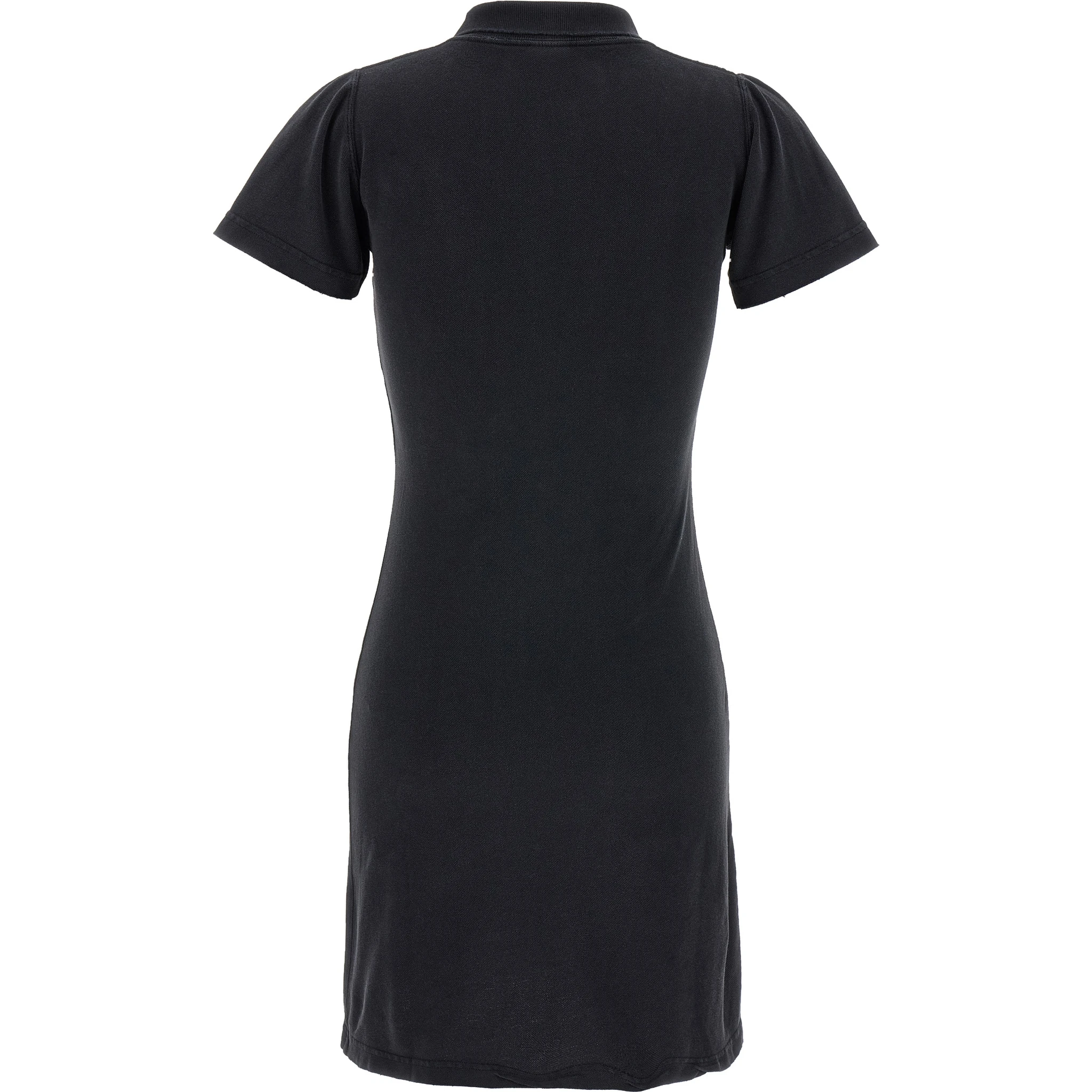 Black Cotton Short Dress