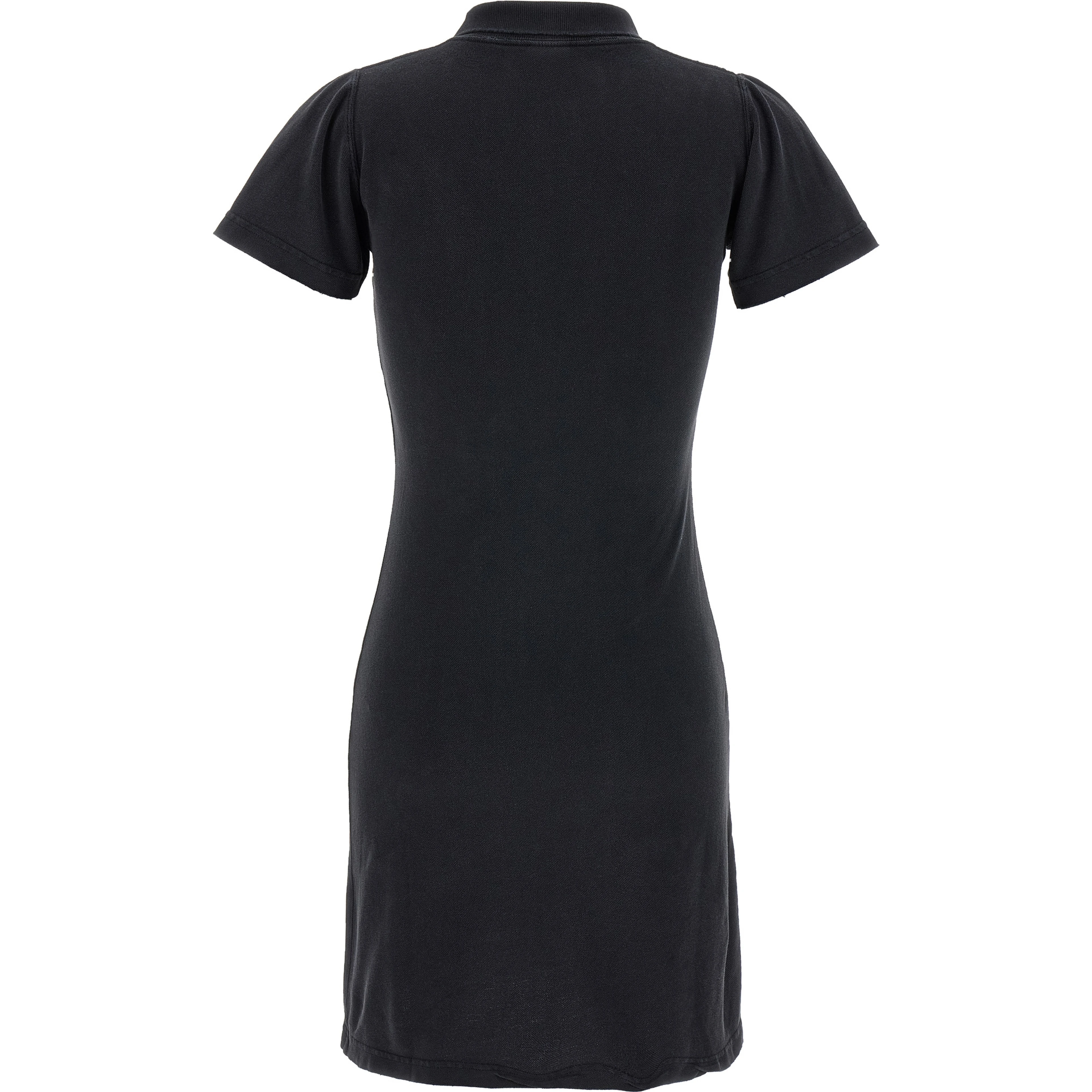 Black Cotton Short Dress