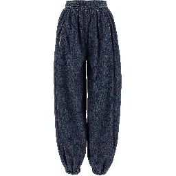 Blue Cotton Pants