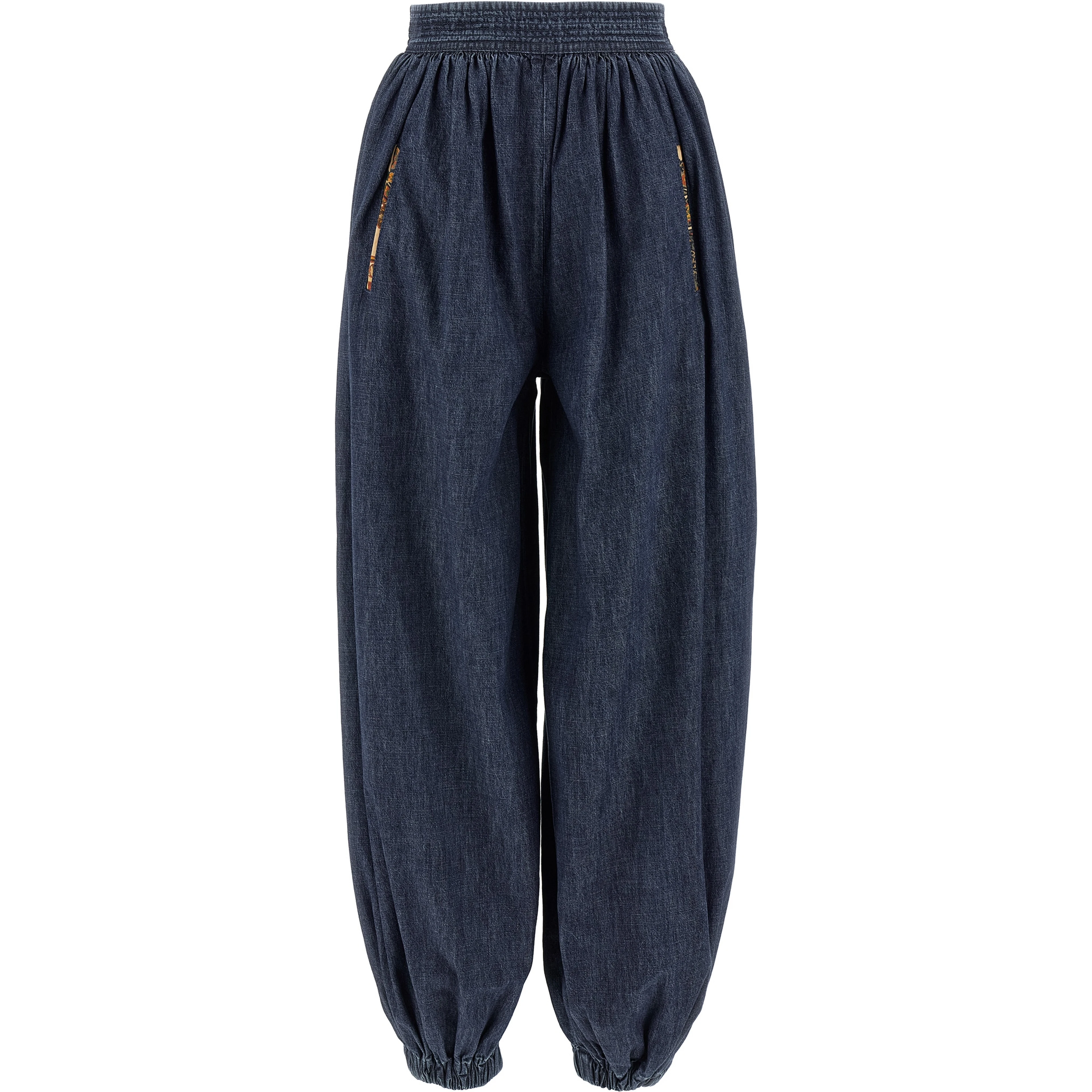 Blue Cotton Pants