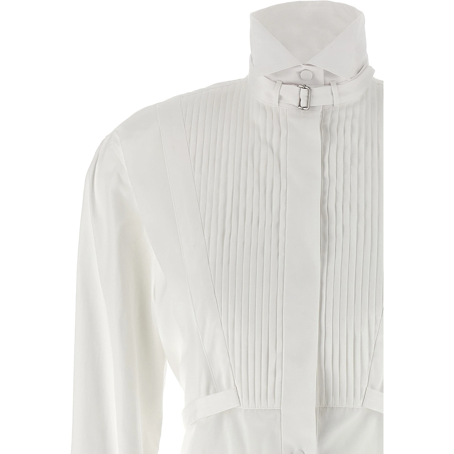 White Cotton Midi Dress