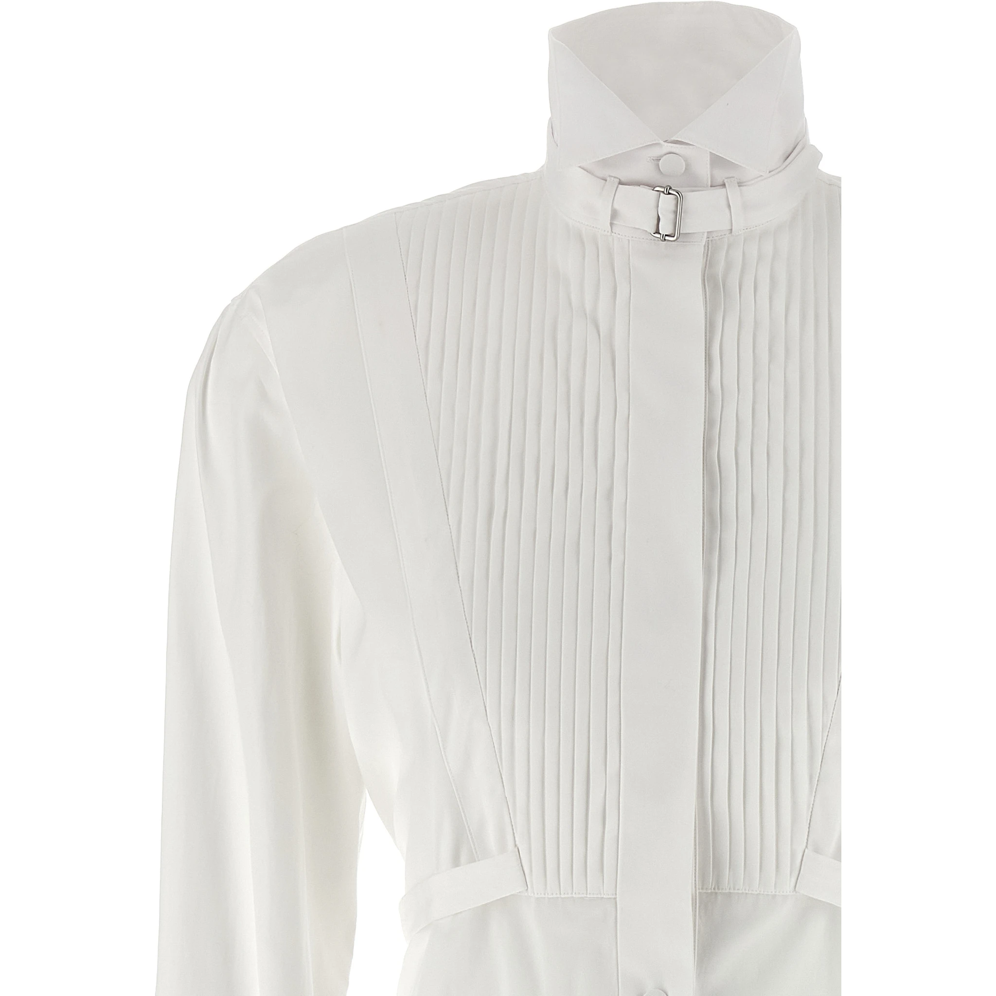 White Cotton Midi Dress