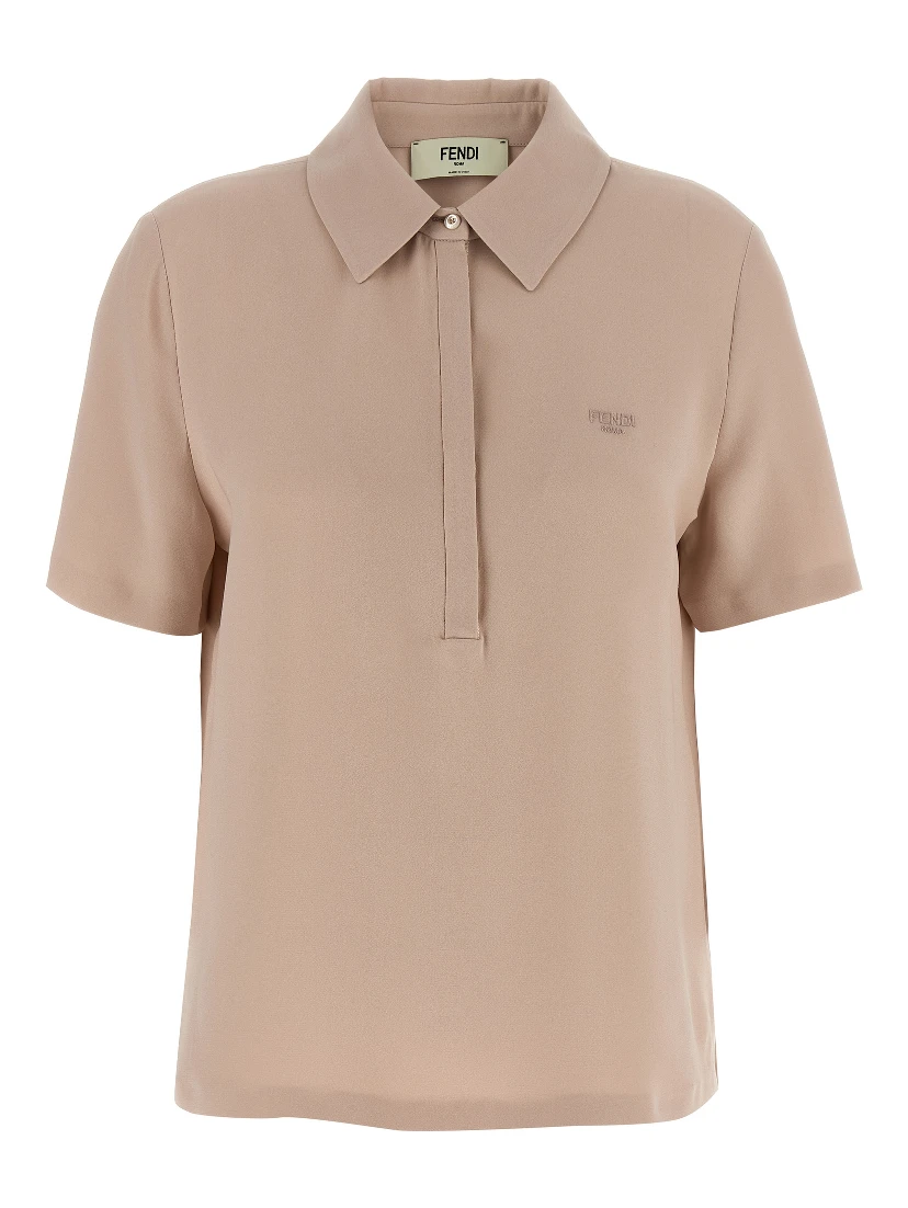 Multicolor Silk Polo Shirt