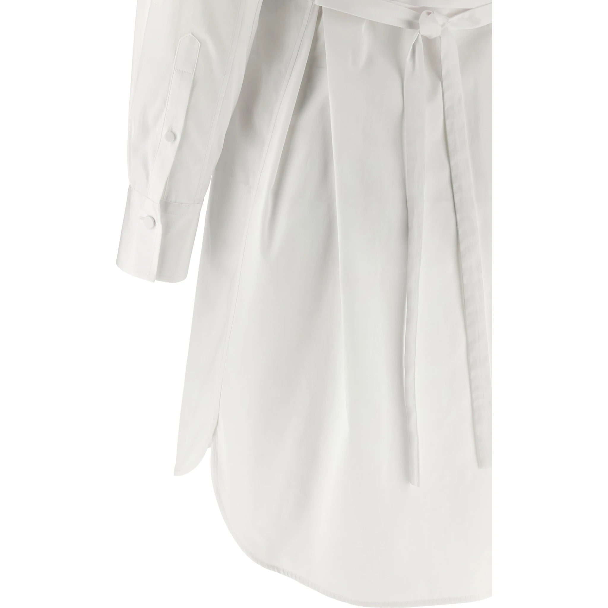 White Cotton Midi Dress