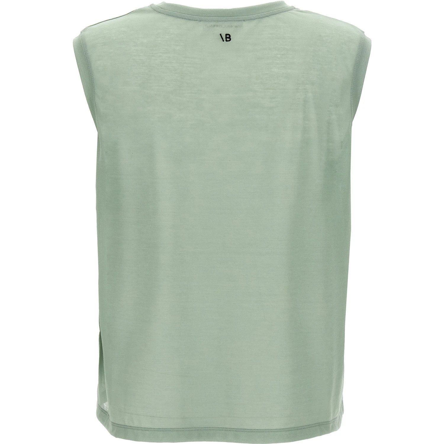 Bicolor Cotton Sleeveles T-Shirt